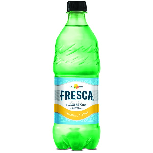 Fresca Original Citrus Soda Sparkling Flavored Soft Drink Zero Calorie
