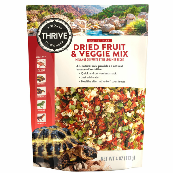 Thrive All Reptiles Dried Fruit & Veggie Mix