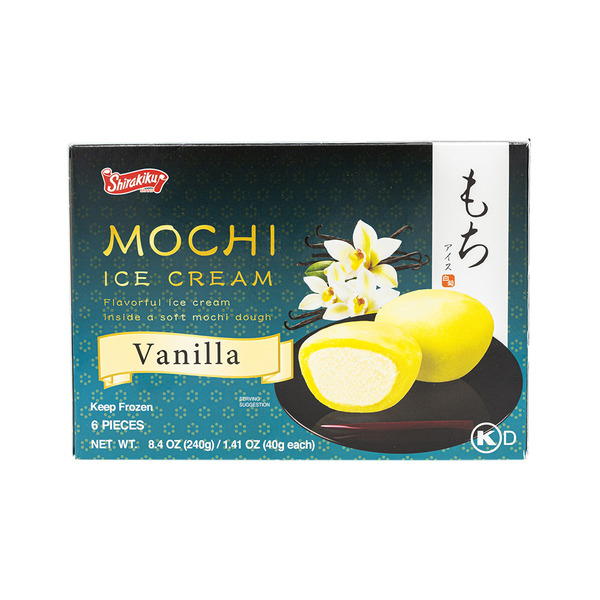Shirakiku Vanilla Mochi Ice Cream Same-Day Delivery or Pickup