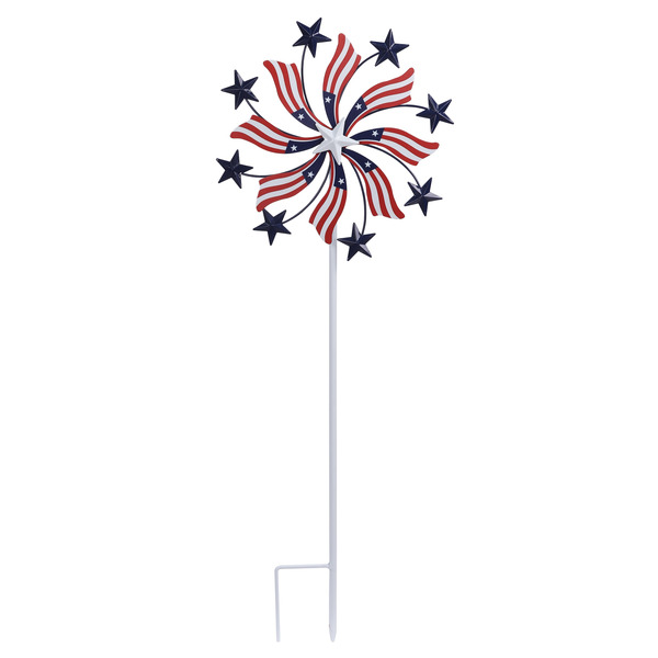 Holiday Living Metal Outdoor Pathway marker Patriotic 4th of July Decor