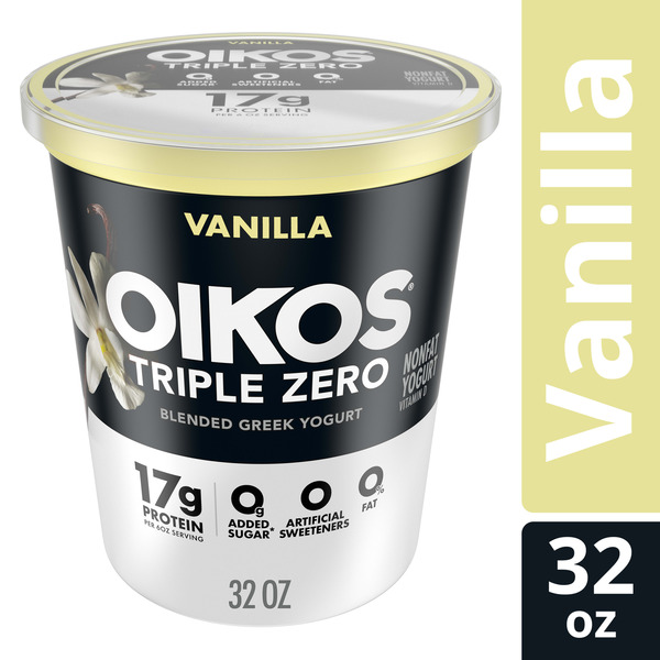 Oikos Triple Zero Vanilla Greek Yogurt Same-Day Delivery