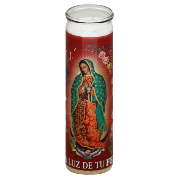 Veladora Mexico Candle, Our Lady of Guadalupe Same-Day Delivery or