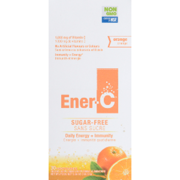 Ener-C Sugar-Free Orange Flavor Dietary Supplement Same-Day