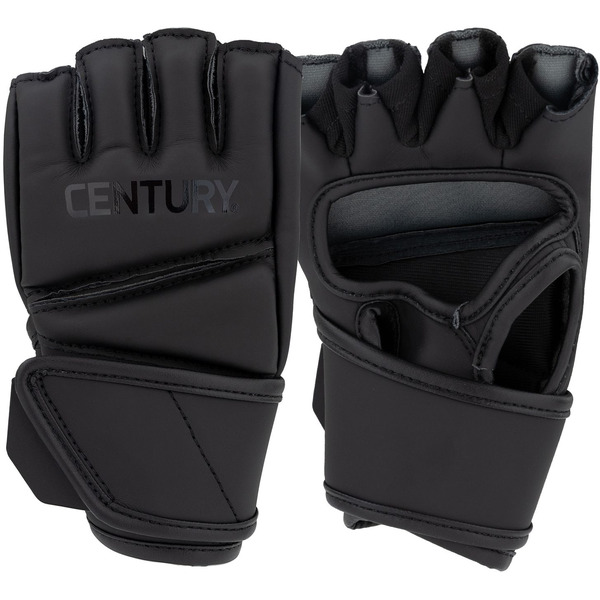 Century Youth Brave Open Palm Gloves, L/XL - Grey/Black