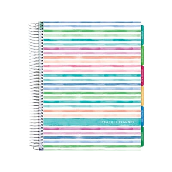 Global Printed Products Undated Deluxe Teacher Planner - Multicolor - 8.5" x 11"