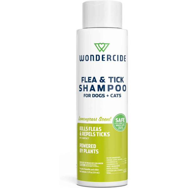 Wondercide Natural Flea & Tick Shampoo for Dogs & Cats - Lemongrass