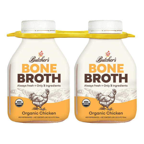 Silver Role Rotti Roli Roti Organic Chicken Bone Broth, 24 fl oz, 2 count Same-Day ...