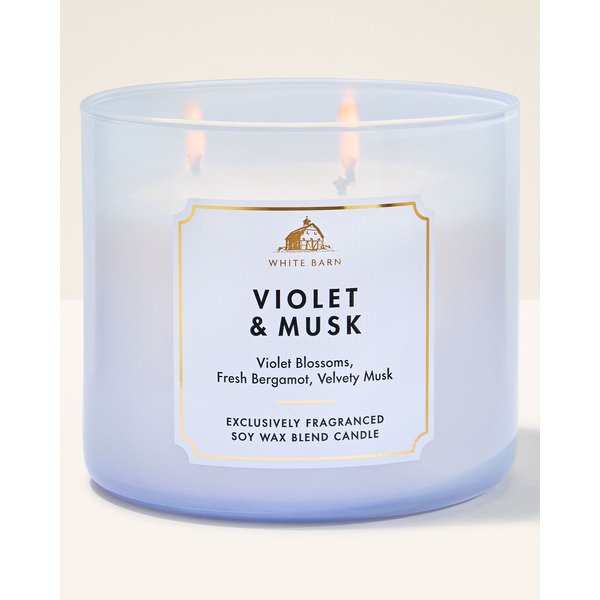 Violet & Musk 3-Wick Candle