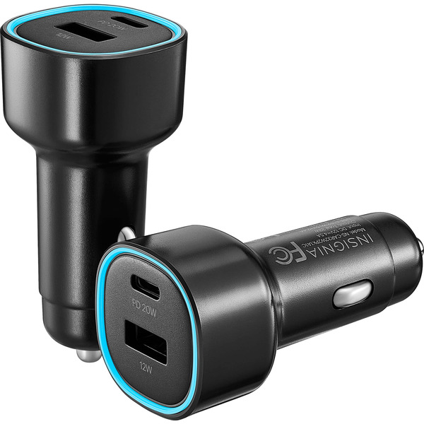 Insignia 32W Car Charger for Smartphones, Tablets & More - Black