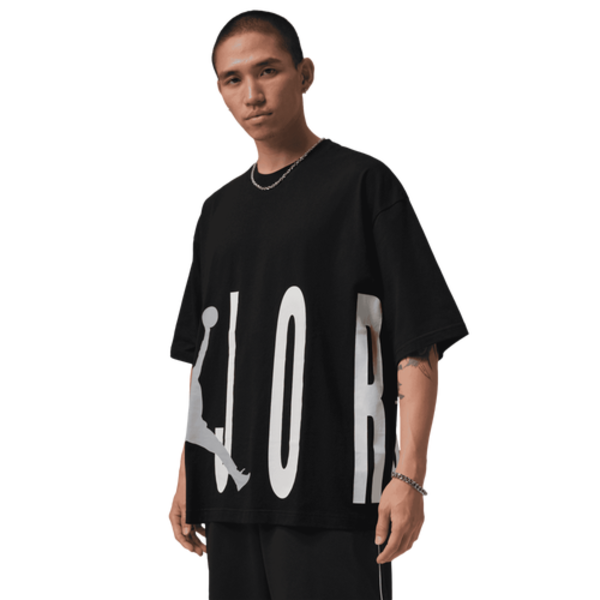 Jordan Men's Torso Stretch Oversized Short Sleeve Crew, XL - Black/Wolf Grey