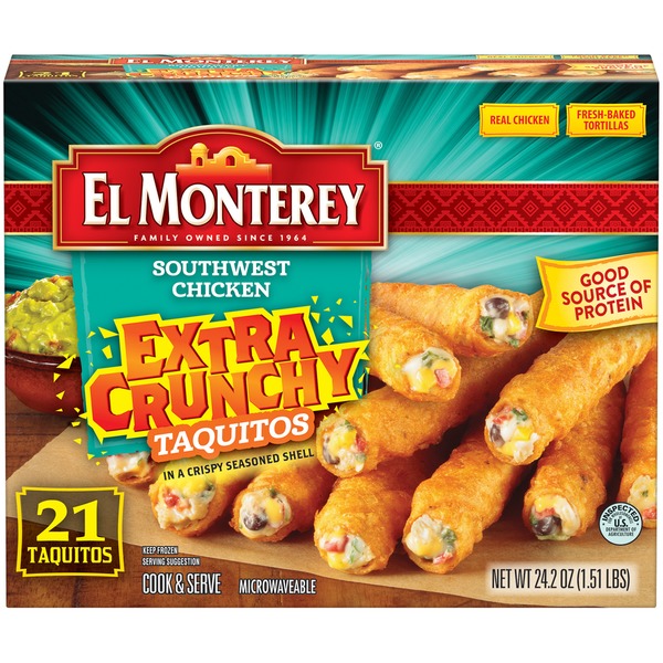 El Monterey Southwest Chicken Extra Crunchy Taquitos (1.509 lb) from