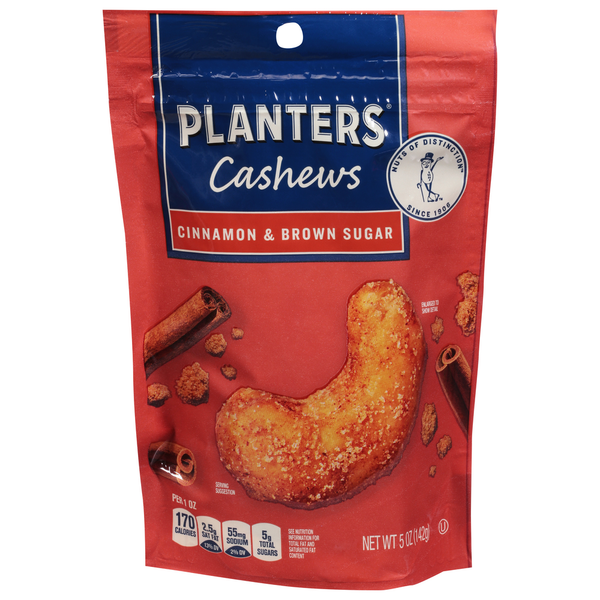 Planters Cashews, Cinnamon & Brown Sugar