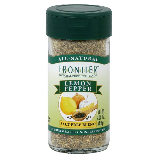 Frontier Lemon Pepper, Salt-Free Blend