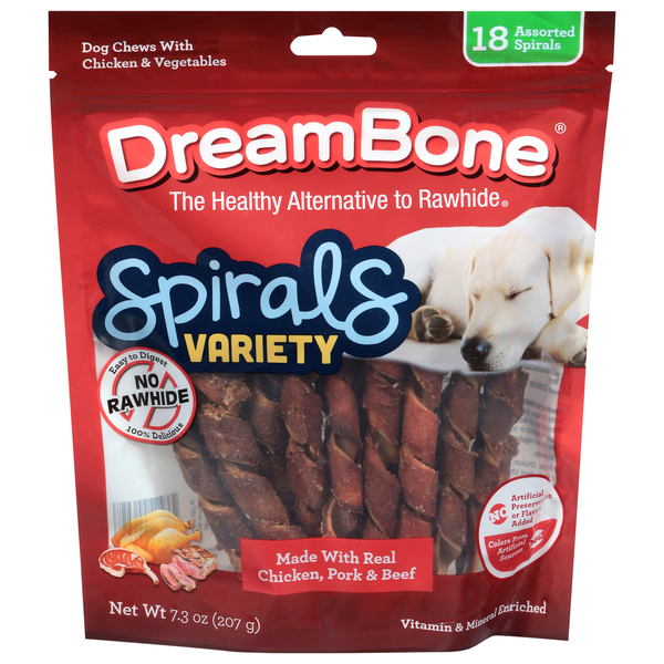 DreamBone Spirals With Chicken & Vegetables Dog Chews