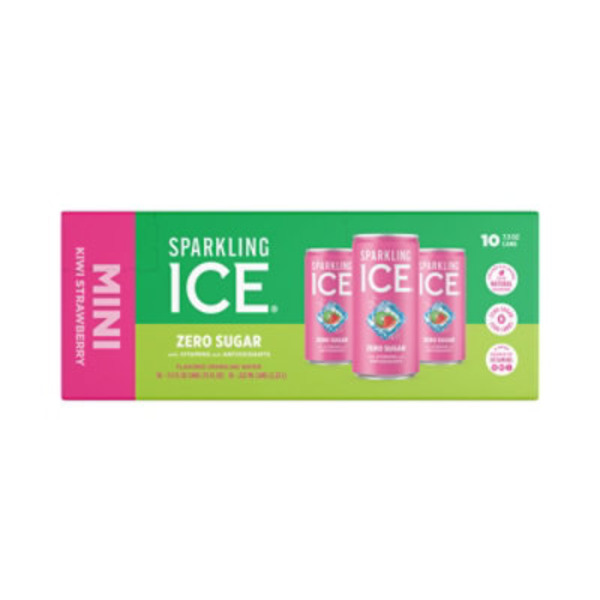Sparkling Ice® Zero Sugar Kiwi Strawberry Mini Sparkling Water