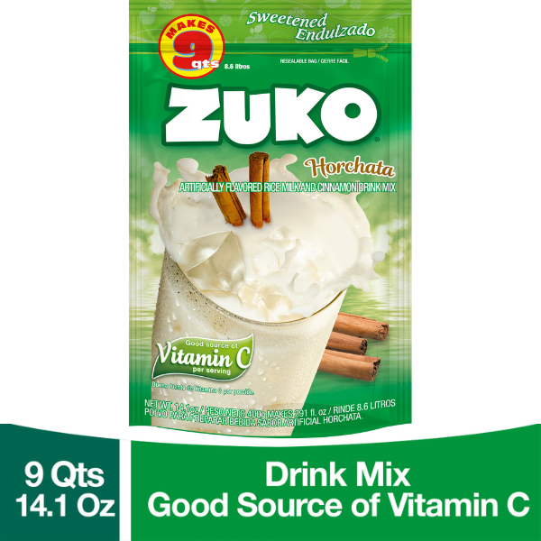 ZUKO Horchata Sweetened Drink Mix, Resealable Pack Same-Day