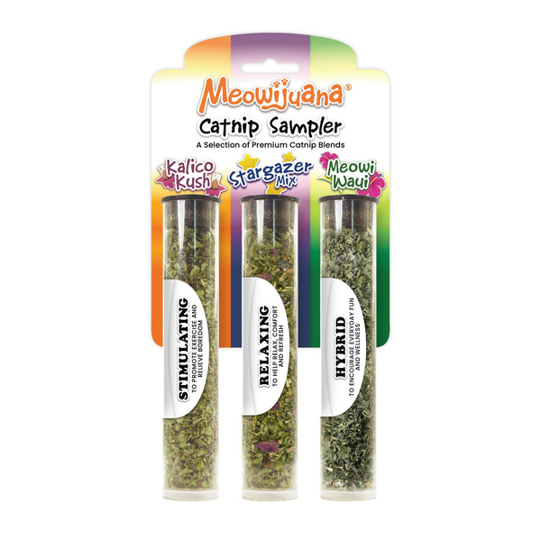 Meowijuana Catnip Sampler - Kalico Kush Stargazer Mix Meowi Wayi