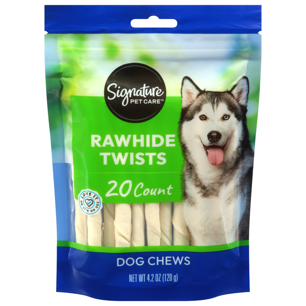 Signature Pet Rawhide Twists Dog Chews