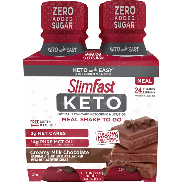 SlimFast Meal Replacement Shake, Creamy Milk Chocolate, Meal Shake