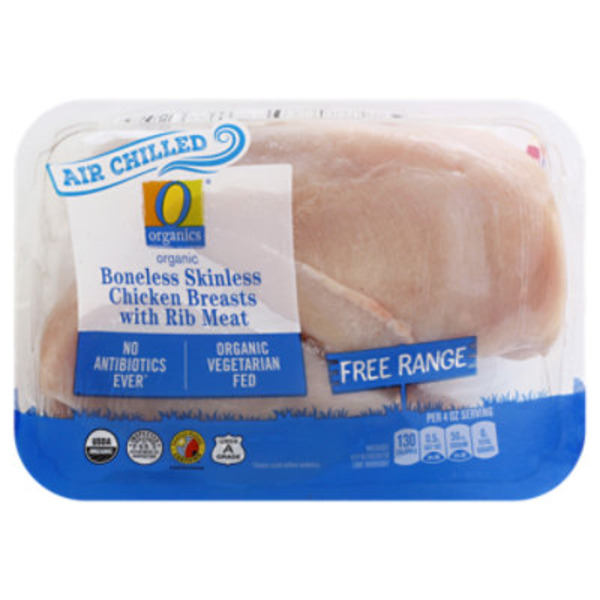 O Organics Air Chilled Boneless Skinless Chicken Breasts