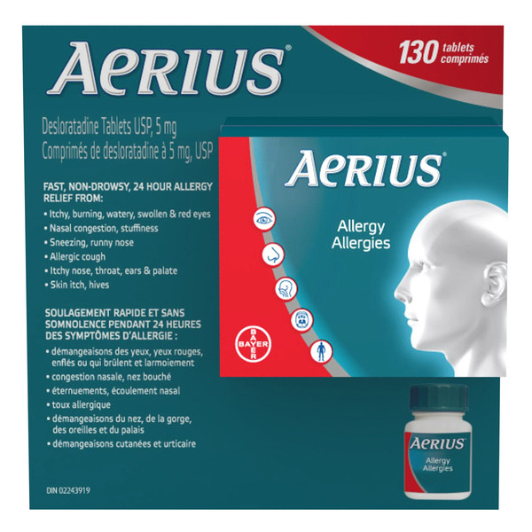 Aerius Non-Drowsy Antihistamine Tablets