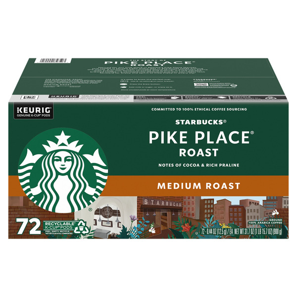 Pike Place Medium Roast K-Cup Pods, 72 ct