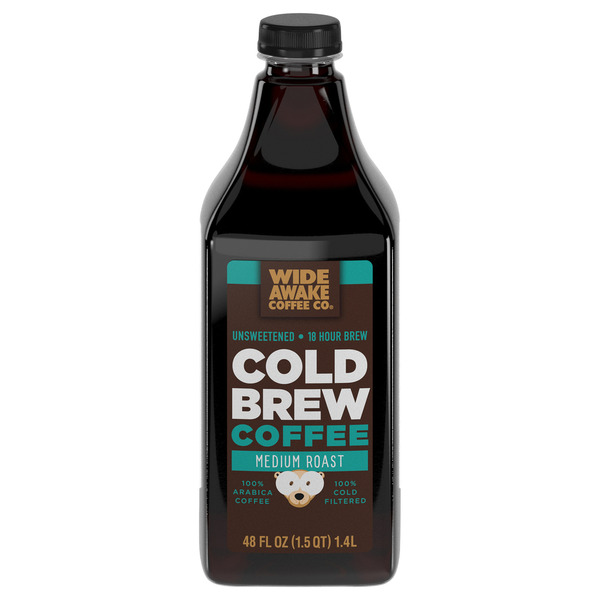 Wide Awake Medium Roast Unsweetened 100% Arabica Coffee Cold Brew