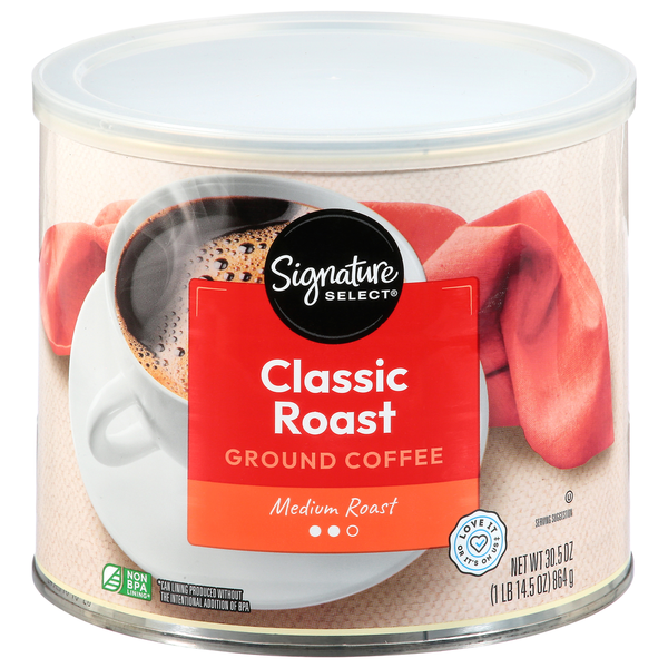 Signature SELECT Coffee, Ground, Medium Roast, Classic Roast