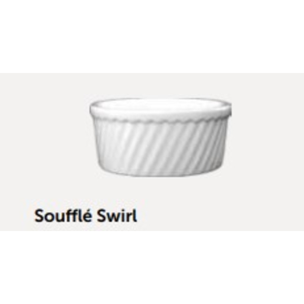 Tableware - Souffle Swirl, 8 oz, 2 Dz