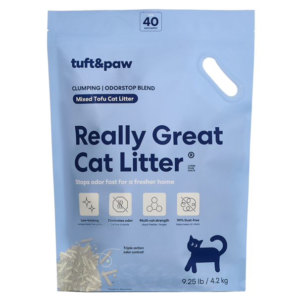 Tuft & Paw Really Great Cat Litter OdorStop Mixed Tofu Litter