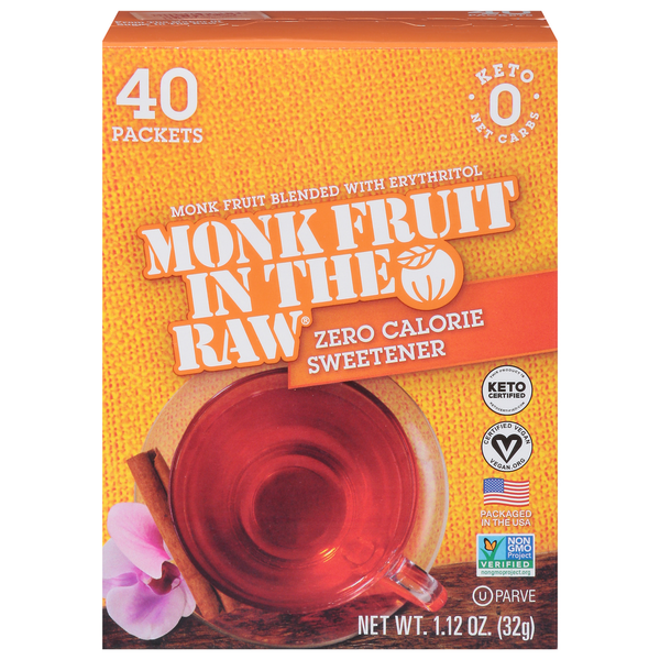 Monk Fruit in the Raw Sweetener, Zero Calorie