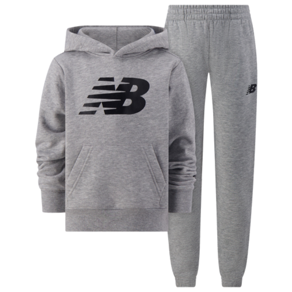 New Balance Boys' Infant Fleece Set, 18MO - Grey Heather