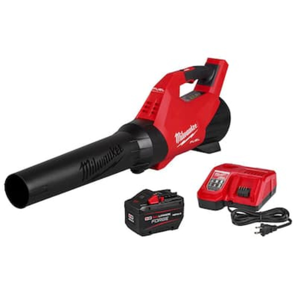 Milwaukee M18 Fuel 120 Mph 500 Cfm 18v Brushless Cordless Battery Powered Leaf Blower Kit W/12.0 Ah Forge Battery & Rapid Charger