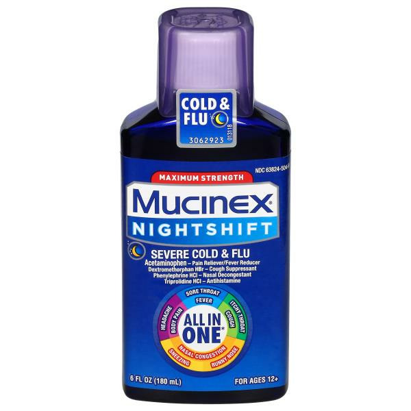 Publix Mucinex Cold & Flu, Nightshift, Maximum Strength SameDay
