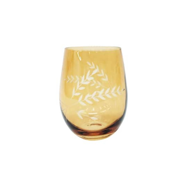 Ashland Etched Drinking Glass