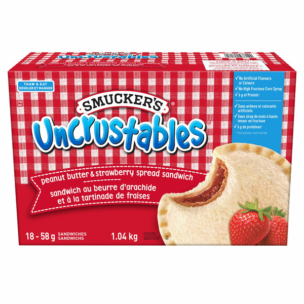Costco Smucker's Uncrustables Frozen Sandwich SameDay Delivery