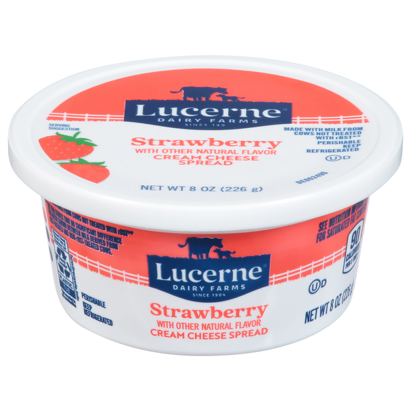 Lucerne Cream Cheese Spread, with Strawberries