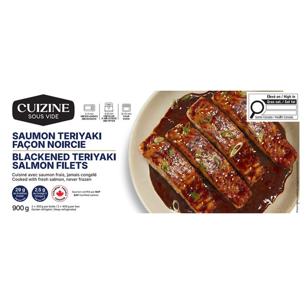 Cuizine Blackened Teriyaki Salmon 900 g