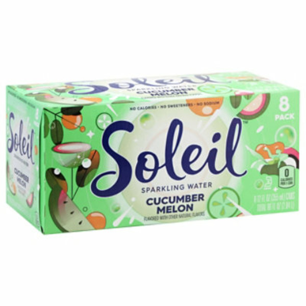 Safeway Soleil Cucumber Melon Sparkling Water SameDay Delivery or