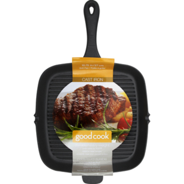 GoodCook Pre-Seasoned Cast Iron Grill Pan