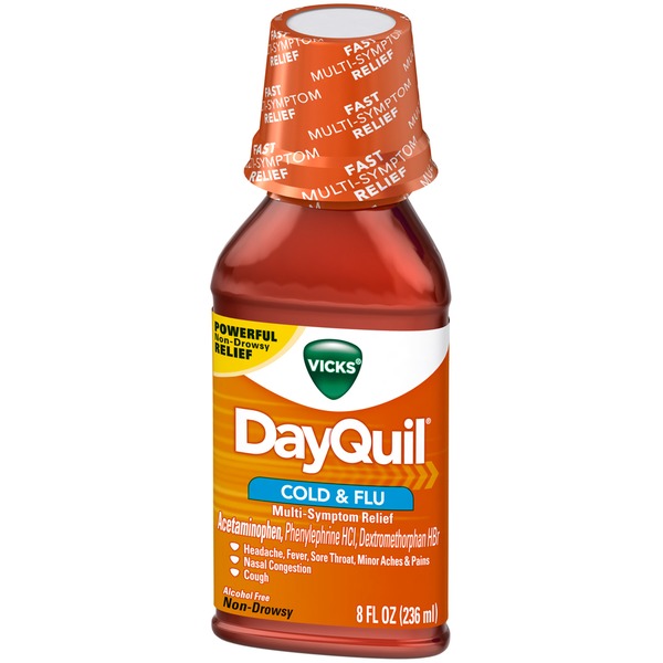Vicks DayQuil Cold & Flu Relief Liquid 8 fl oz Respiratory Care from Key Food Instacart