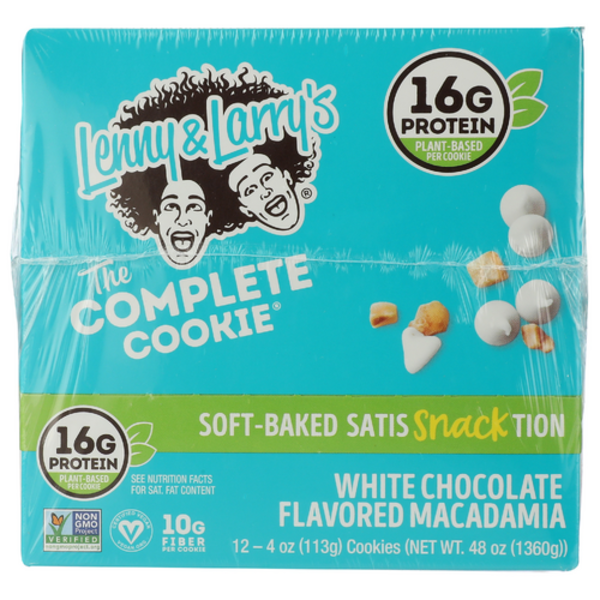Lenny & Larry's Complete White Chocolate Cookies 12 Pack Case