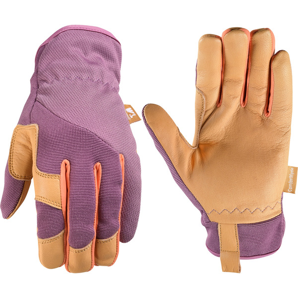 Wells Lamont Purple Leather Utility Gloves 1 -Pairs
