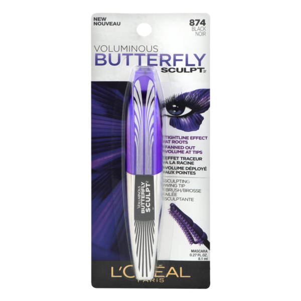 L'Oreal Voluminous Butterfly Sculpt Mascara 874 Black (0.27 fl oz) Instacart