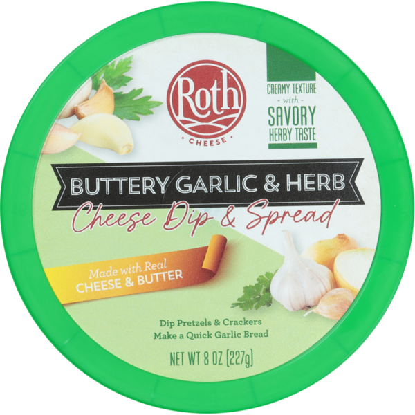 Roth Buttery Garlic & Herb Cheese Dip & Spread