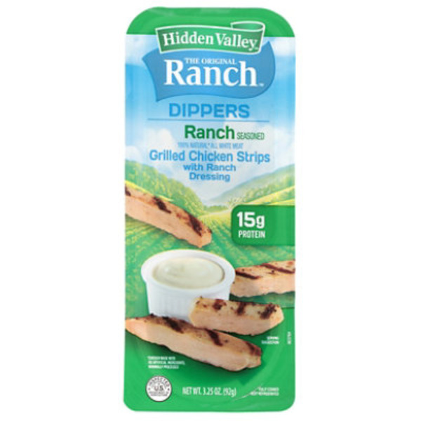 Hidden Valley Original Ranch Dippers Ranch Seasoned Grilled Chicken Strips with Ranch Dressing
