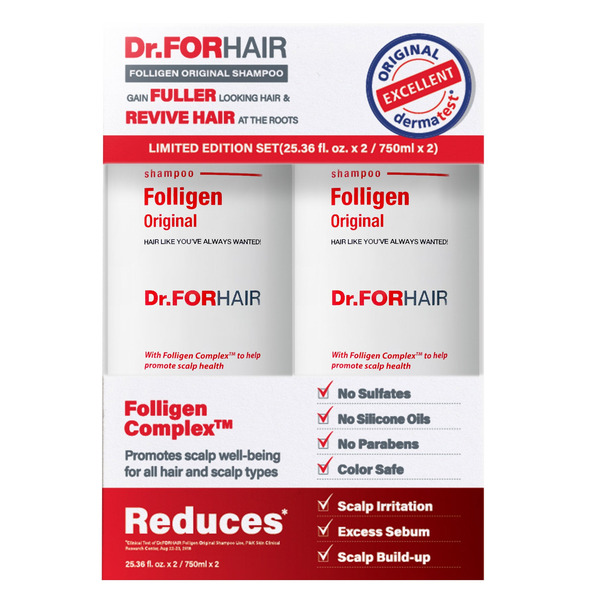 Dr. Forhair Folligen Original Shampoo, 25.36 fl oz, 2-count