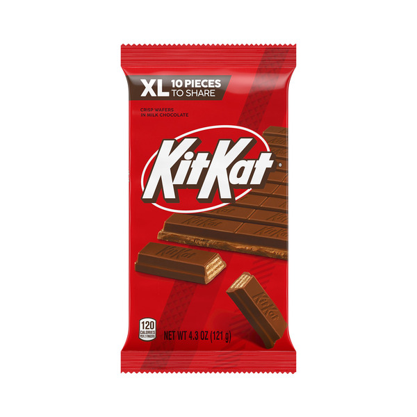 KIT KAT® Milk Chocolate Wafer XL, Candy Bar, 4.3 oz (10 Pieces