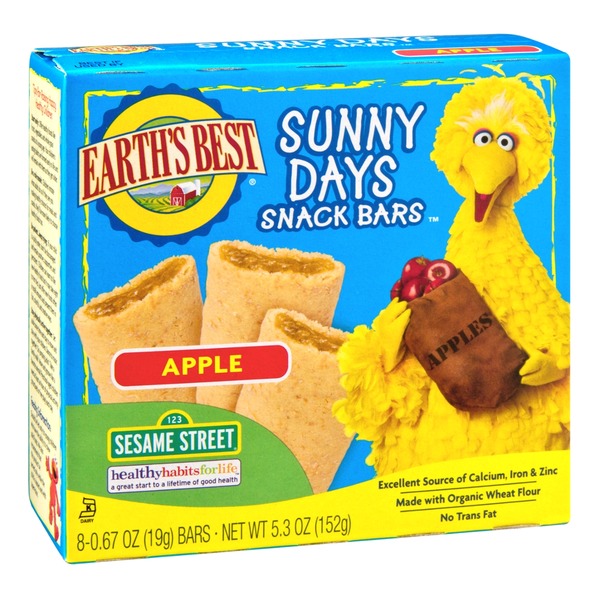 Earth's Best Organic Sunny Days Snack Bars, Apple from Central Market