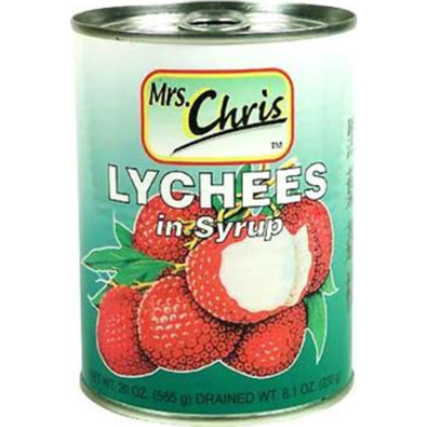 Mrs ChrisLychees In Syrup - 20 Oz